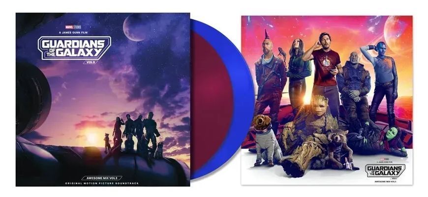 Виниловая пластинка Soundtrack - Guardians Of The Galaxy Vol. 3, Purple & Blue vinyl ЦБ011138866 фото
