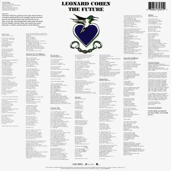 Виниловая пластинка Leonard Cohen - The Future 180 Gram 44616 фото