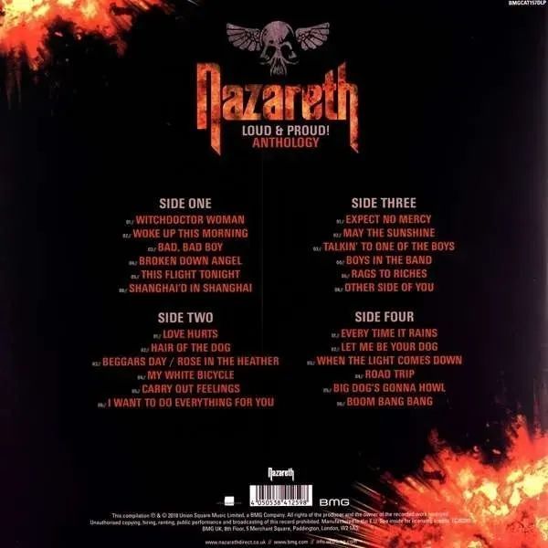 Виниловая пластинка Nazareth - Loud & Proud! Anthology (2LP) GRS041 фото