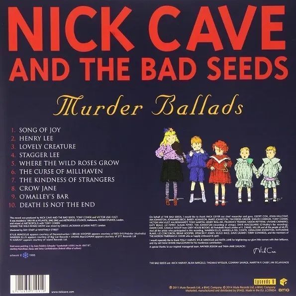 Виниловая пластинка Nick Cave And The Bad Seeds &ndash; Murder Ballads GRS107 фото